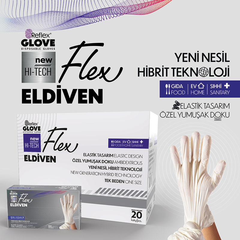 دستکش هیبریدی Flex Hi-Tech رفلکس Görsel 6